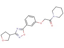 1-({3-[3-(tetrahydrofuran-3-yl)-1,2,4-oxadiazol-5-yl]phenoxy}acetyl)piperidine