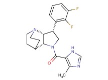 (3R*,3aR*,7aR*)-3-(2,3-difluorophenyl)-1-[(4-methyl-1H-imidazol-5-yl)carbonyl]octahydro-4,7-ethanopyrrolo[3,2-b]pyridine