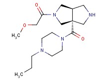 (3aR*,6aR*)-2-(methoxyacetyl)-3a-[(4-propylpiperazin-1-yl)carbonyl]octahydropyrrolo[3,4-c]pyrrole