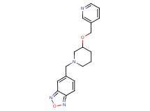 5-{[3-(3-pyridinylmethoxy)-1-piperidinyl]methyl}-2,1,3-benzoxadiazole