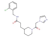 N-(2-chlorobenzyl)-3-[1-(1H-imidazol-1-ylacetyl)piperidin-3-yl]propanamide