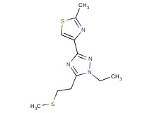 1-ethyl-3-(2-methyl-1,3-thiazol-4-yl)-5-[2-(methylthio)ethyl]-1H-1,2,4-triazole
