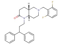 (4aR*,8aS*)-6-(2,6-difluorobenzyl)-1-(3,3-diphenylpropyl)octahydro-1,6-naphthyridin-2(1H)-one