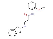 3-(2,3-dihydro-1H-inden-2-ylamino)-N-(2-methoxyphenyl)propanamide