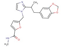 5-({2-[2-(1,3-benzodioxol-5-yl)-1-methylethyl]-1H-imidazol-1-yl}methyl)-N-methyl-2-furamide