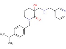3-hydroxy-1-(4-isopropylbenzyl)-3-{[(pyridin-3-ylmethyl)amino]methyl}piperidin-2-one