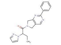2-phenyl-6-[2-(1H-pyrazol-1-yl)butanoyl]-6,7-dihydro-5H-pyrrolo[3,4-d]pyrimidine