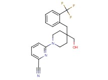 6-{4-(hydroxymethyl)-4-[2-(trifluoromethyl)benzyl]piperidin-1-yl}pyridine-2-carbonitrile
