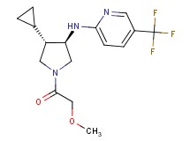 N-[(3R*,4S*)-4-cyclopropyl-1-(methoxyacetyl)-3-pyrrolidinyl]-5-(trifluoromethyl)-2-pyridinamine