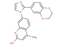 7-[2-(2,3-dihydro-1,4-benzodioxin-6-yl)-1H-imidazol-1-yl]-4-methyl-2-quinolinol