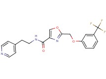 N-[2-(4-pyridinyl)ethyl]-2-{[3-(trifluoromethyl)phenoxy]methyl}-1,3-oxazole-4-carboxamide