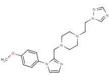 1-{[1-(4-methoxyphenyl)-1H-imidazol-2-yl]methyl}-4-[2-(1H-1,2,4-triazol-1-yl)ethyl]piperazine