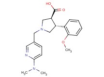 (3S*,4R*)-1-{[6-(dimethylamino)pyridin-3-yl]methyl}-4-(2-methoxyphenyl)pyrrolidine-3-carboxylic acid