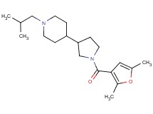 4-[1-(2,5-dimethyl-3-furoyl)-3-pyrrolidinyl]-1-isobutylpiperidine