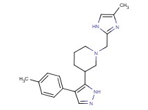 1-[(4-methyl-1H-imidazol-2-yl)methyl]-3-[4-(4-methylphenyl)-1H-pyrazol-5-yl]piperidine