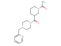 3-{[4-(2-pyridinylmethyl)-1-piperazinyl]carbonyl}-1-piperidinecarboxamide trifluoroacetate