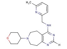N-[(6-methylpyridin-2-yl)methyl]-7-(tetrahydro-2H-pyran-4-yl)-6,7,8,9-tetrahydro-5H-pyrimido[4,5-d]azepin-4-amine