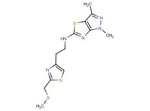 1,3-dimethyl-N-(2-{2-[(methylthio)methyl]-1,3-thiazol-4-yl}ethyl)-1H-pyrazolo[3,4-d][1,3]thiazol-5-amine