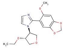 1-[(3S*,4R*)-4-ethoxytetrahydrofuran-3-yl]-2-(6-methoxy-1,3-benzodioxol-5-yl)-1H-imidazole