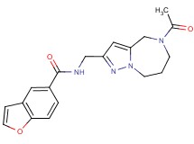 N-[(5-acetyl-5,6,7,8-tetrahydro-4H-pyrazolo[1,5-a][1,4]diazepin-2-yl)methyl]-1-benzofuran-5-carboxamide