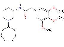 N-(1-cycloheptyl-3-piperidinyl)-2-(3,4,5-trimethoxyphenyl)acetamide