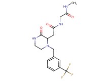 N~1~-methyl-N~2~-({3-oxo-1-[3-(trifluoromethyl)benzyl]-2-piperazinyl}acetyl)glycinamide