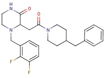 3-[2-(4-benzyl-1-piperidinyl)-2-oxoethyl]-4-(2,3-difluorobenzyl)-2-piperazinone