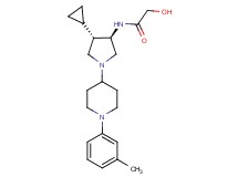 N-{rel-(3R,4S)-4-cyclopropyl-1-[1-(3-methylphenyl)-4-piperidinyl]-3-pyrrolidinyl}-2-hydroxyacetamide dihydrochloride