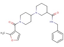 N-benzyl-1'-(2-methyl-3-furoyl)-1,4'-bipiperidine-3-carboxamide