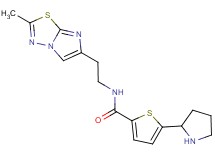 N-[2-(2-methylimidazo[2,1-b][1,3,4]thiadiazol-6-yl)ethyl]-5-(2-pyrrolidinyl)-2-thiophenecarboxamide