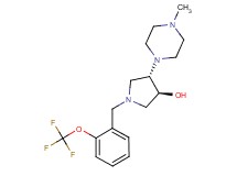(3S*,4S*)-4-(4-methylpiperazin-1-yl)-1-[2-(trifluoromethoxy)benzyl]pyrrolidin-3-ol