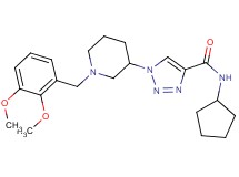 N-cyclopentyl-1-[1-(2,3-dimethoxybenzyl)-3-piperidinyl]-1H-1,2,3-triazole-4-carboxamide