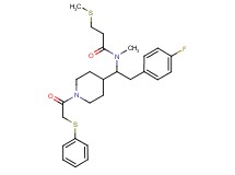 N-(2-(4-fluorophenyl)-1-{1-[(phenylthio)acetyl]-4-piperidinyl}ethyl)-N-methyl-3-(methylthio)propanamide