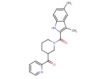 {1-[(3,5-dimethyl-1H-indol-2-yl)carbonyl]-3-piperidinyl}(2-pyridinyl)methanone