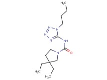 N-(1-butyl-1H-tetrazol-5-yl)-3,3-diethylpyrrolidine-1-carboxamide