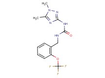 N-(1,5-dimethyl-1H-1,2,4-triazol-3-yl)-N'-[2-(trifluoromethoxy)benzyl]urea trifluoroacetate