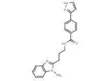 N-[3-(1-methyl-1H-benzimidazol-2-yl)propyl]-4-(1H-pyrazol-3-yl)benzamide