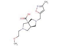 (3aR*,6aR*)-2-(2-methoxyethyl)-5-[(3-methylisoxazol-5-yl)methyl]hexahydropyrrolo[3,4-c]pyrrole-3a(1H)-carboxylic acid