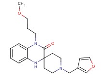 1-(3-furylmethyl)-4'-(3-methoxypropyl)-1',4'-dihydro-3'H-spiro[piperidine-4,2'-quinoxalin]-3'-one