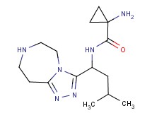 1-amino-N-[3-methyl-1-(6,7,8,9-tetrahydro-5H-[1,2,4]triazolo[4,3-d][1,4]diazepin-3-yl)butyl]cyclopropanecarboxamide