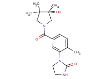 1-(5-{[(3R)-3-hydroxy-3,4,4-trimethyl-1-pyrrolidinyl]carbonyl}-2-methylphenyl)-2-imidazolidinone