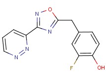 2-fluoro-4-{[3-(3-pyridazinyl)-1,2,4-oxadiazol-5-yl]methyl}phenol