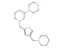 4-(1-{[4-(1-piperidinylmethyl)-2-thienyl]methyl}-3-piperidinyl)morpholine