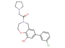 7-(3-chlorophenyl)-4-(pyrrolidin-1-ylacetyl)-2,3,4,5-tetrahydro-1,4-benzoxazepin-9-ol