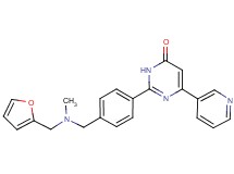 2-(4-{[(2-furylmethyl)(methyl)amino]methyl}phenyl)-6-pyridin-3-ylpyrimidin-4(3H)-one