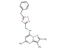 N-[(5-benzyl-1,2,4-oxadiazol-3-yl)methyl]-2,3,5-trimethylpyrazolo[1,5-a]pyrimidin-7-amine