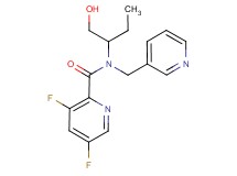 3,5-difluoro-N-[1-(hydroxymethyl)propyl]-N-(pyridin-3-ylmethyl)pyridine-2-carboxamide