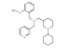 1-(1-cyclohexyl-3-piperidinyl)-N-(2-methoxybenzyl)-N-(3-pyridinylmethyl)methanamine