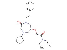 2-{[4-cyclopentyl-2-oxo-1-(2-phenylethyl)-1,4-diazepan-6-yl]oxy}-N,N-diethylacetamide