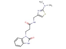 N-{[2-(dimethylamino)-1,3-thiazol-4-yl]methyl}-3-(2-oxo-2,3-dihydro-1H-benzimidazol-1-yl)propanamide